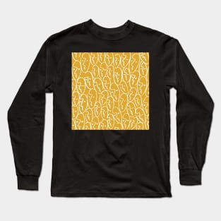 Faces (Yellow) Long Sleeve T-Shirt